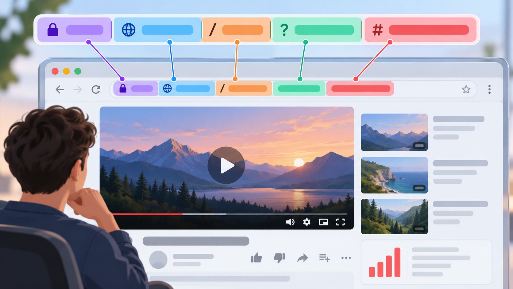 Структура ссылки YouTube watch v