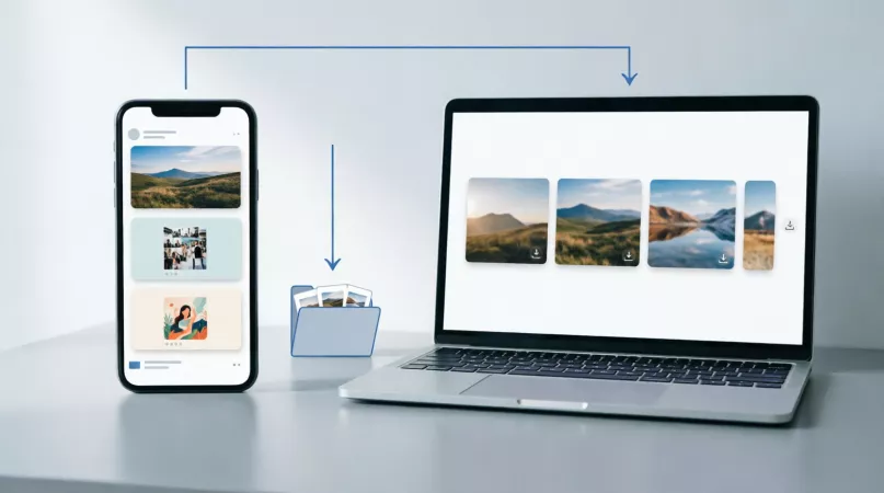 Скачивание карусели Instagram на телефон