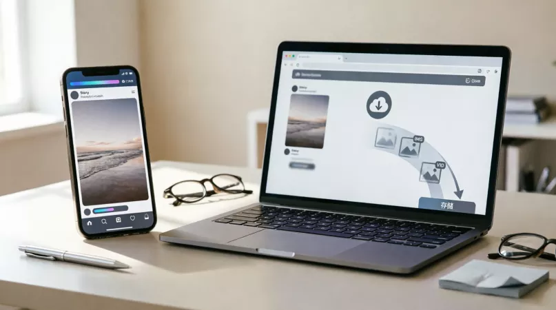 Сохранение сторис Instagram на телефон и компьютер