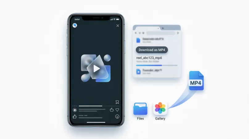 Сохранение Reels из Instagram на телефон