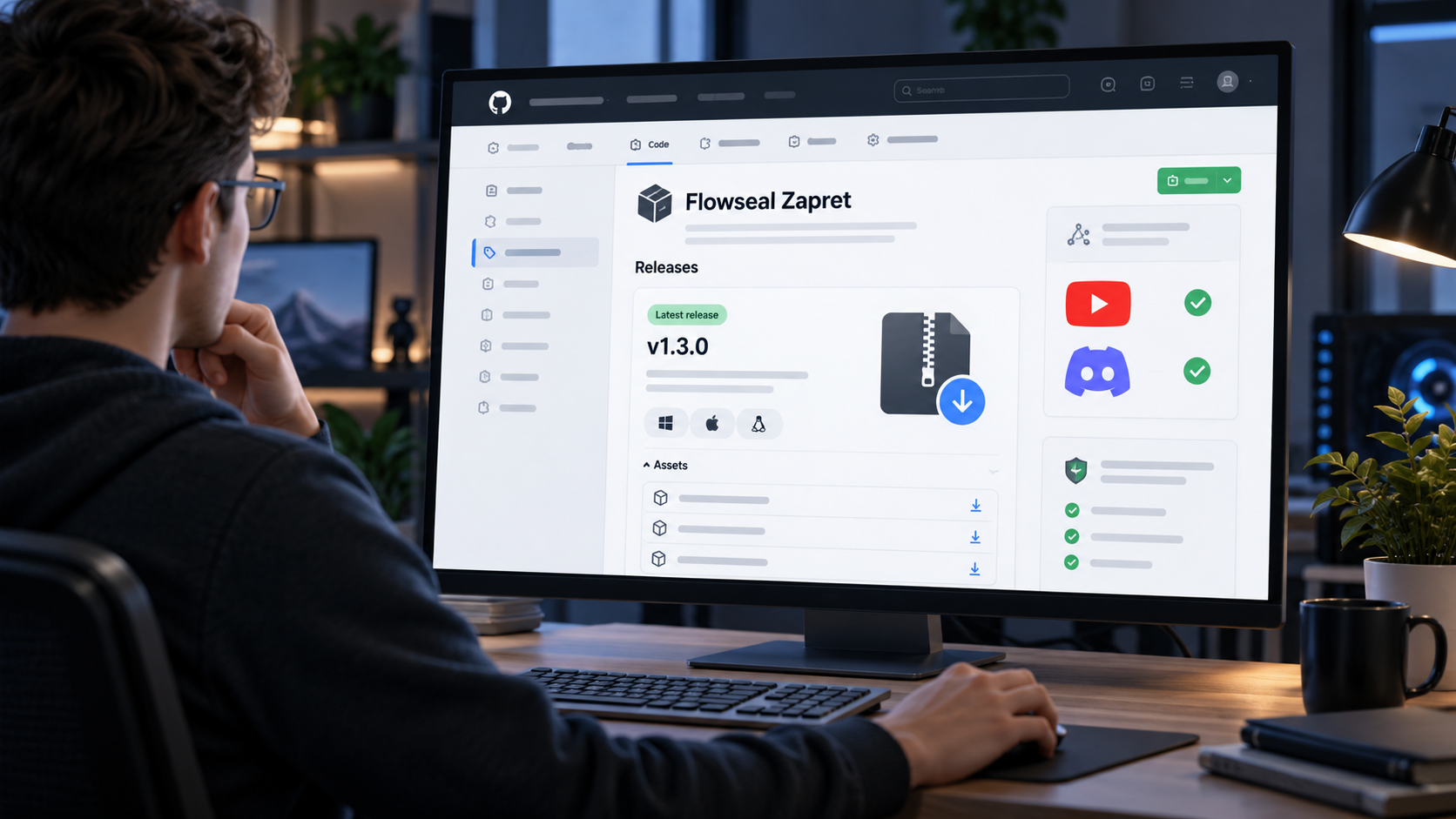 Скачивание Zapret Discord YouTube с GitHub