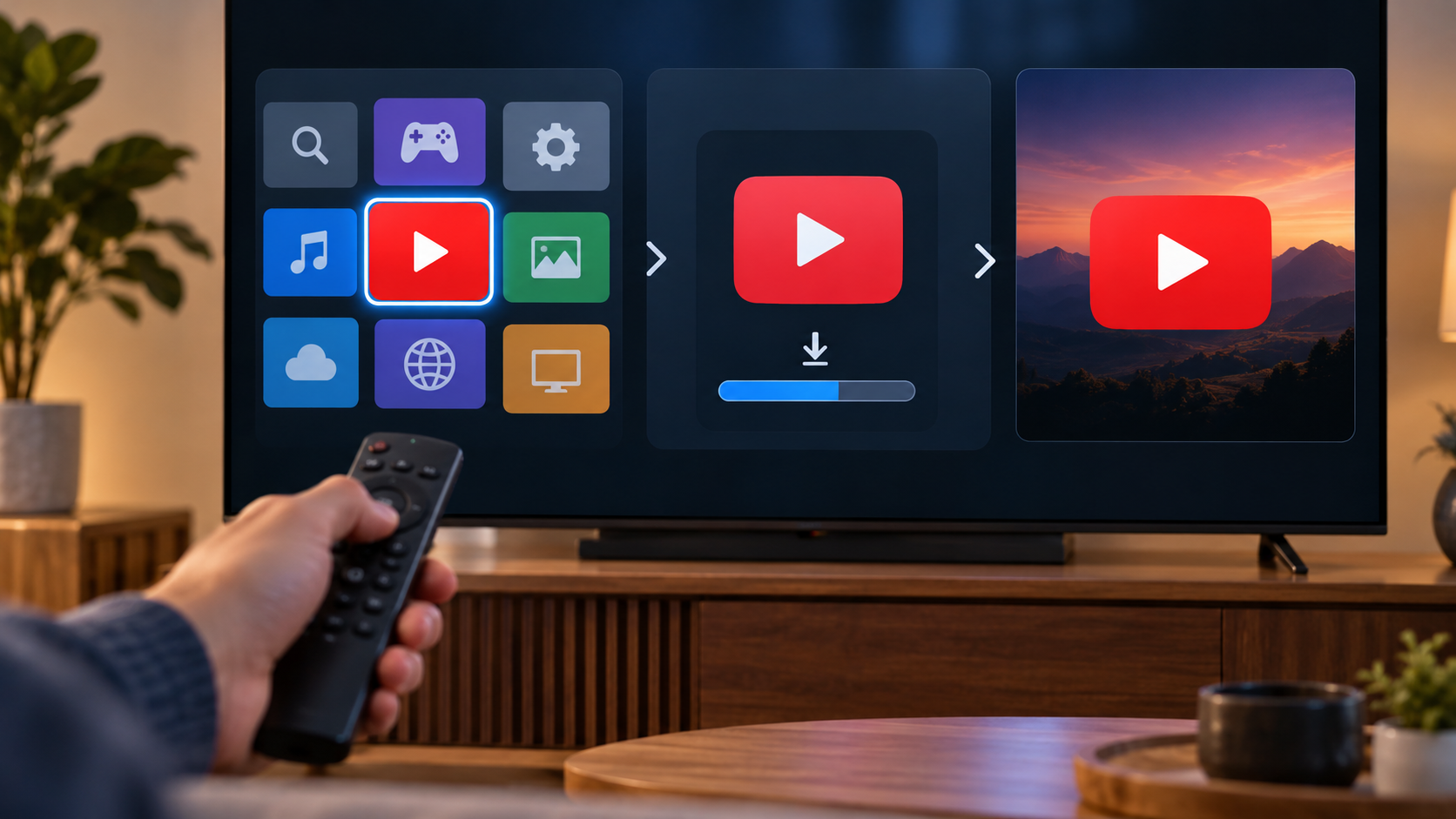 YouTube в магазине приложений Smart TV