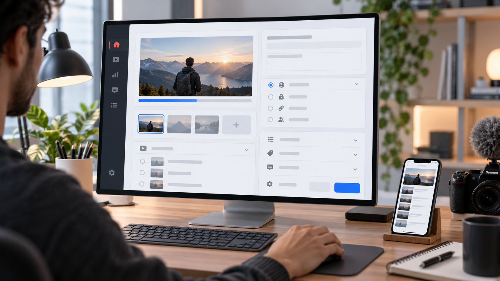 Загрузка и настройка видео в YouTube Studio