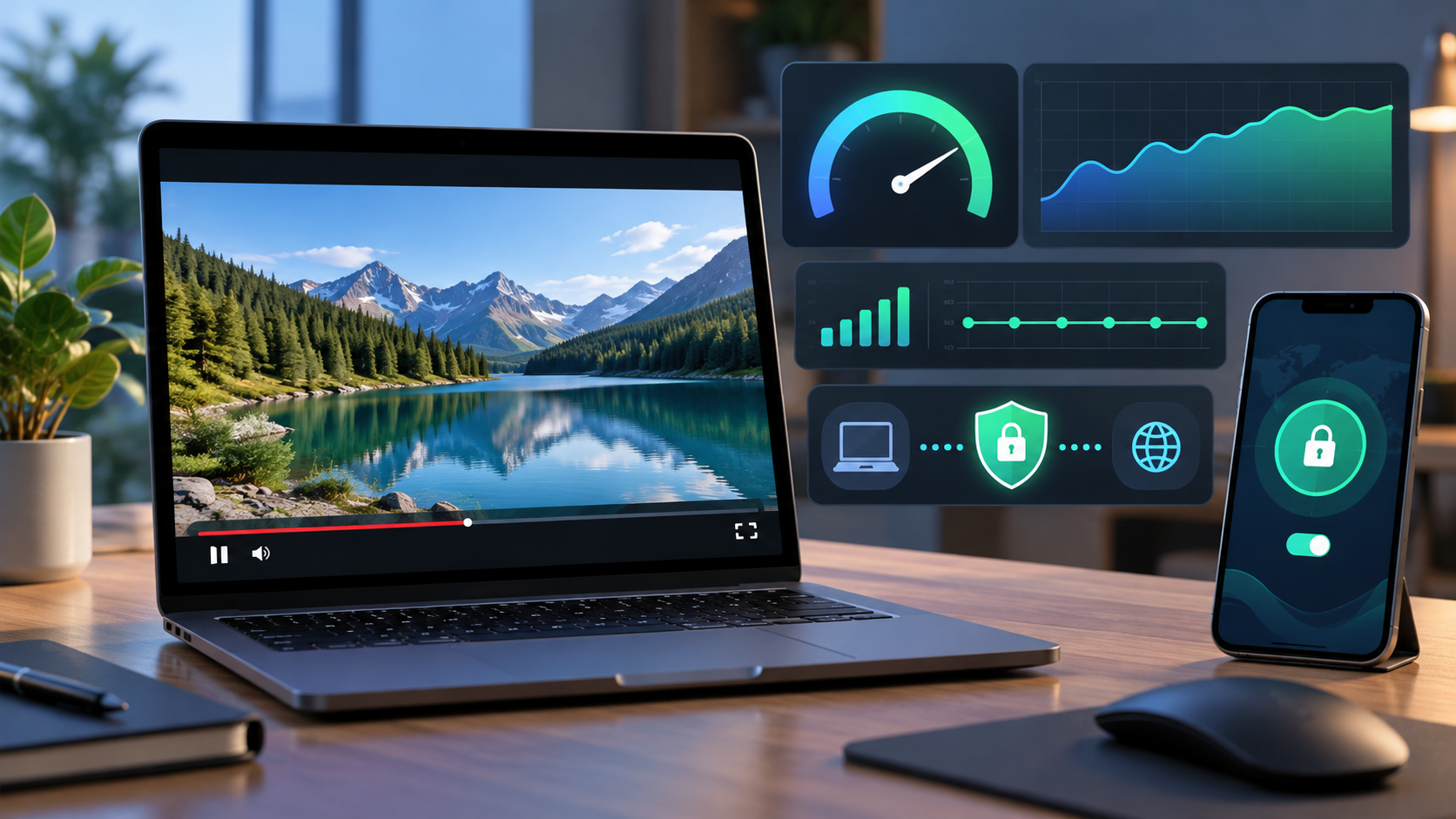 Проверка скорости YouTube через VPN