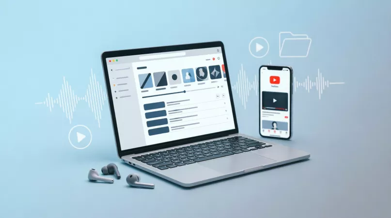 Работа с музыкой из YouTube