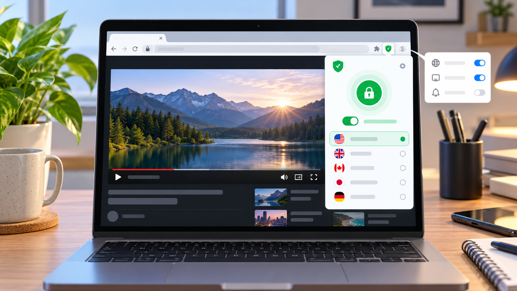 Настройка VPN в браузере для Ютуба