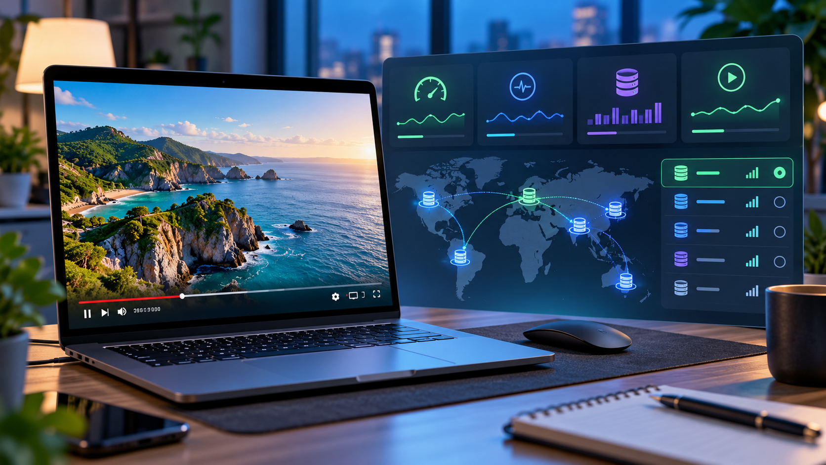 Проверка скорости YouTube через VPN
