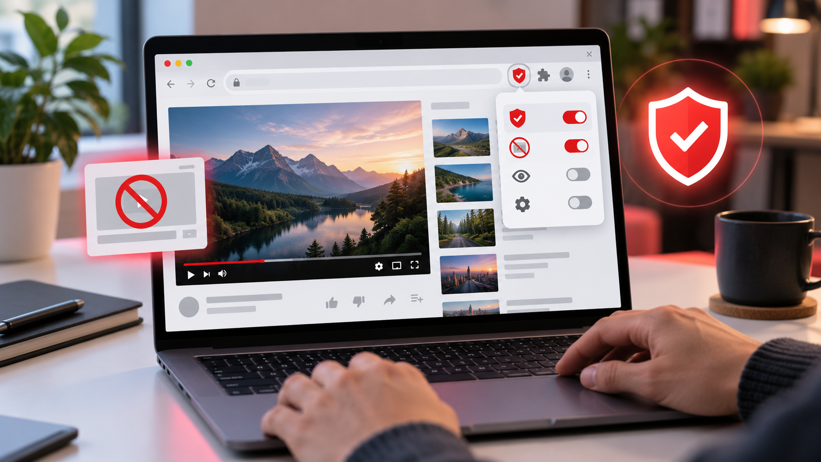 Блокировка рекламы YouTube в браузере