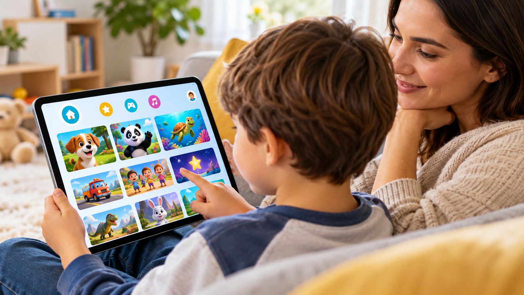 Интерфейс YouTube Kids