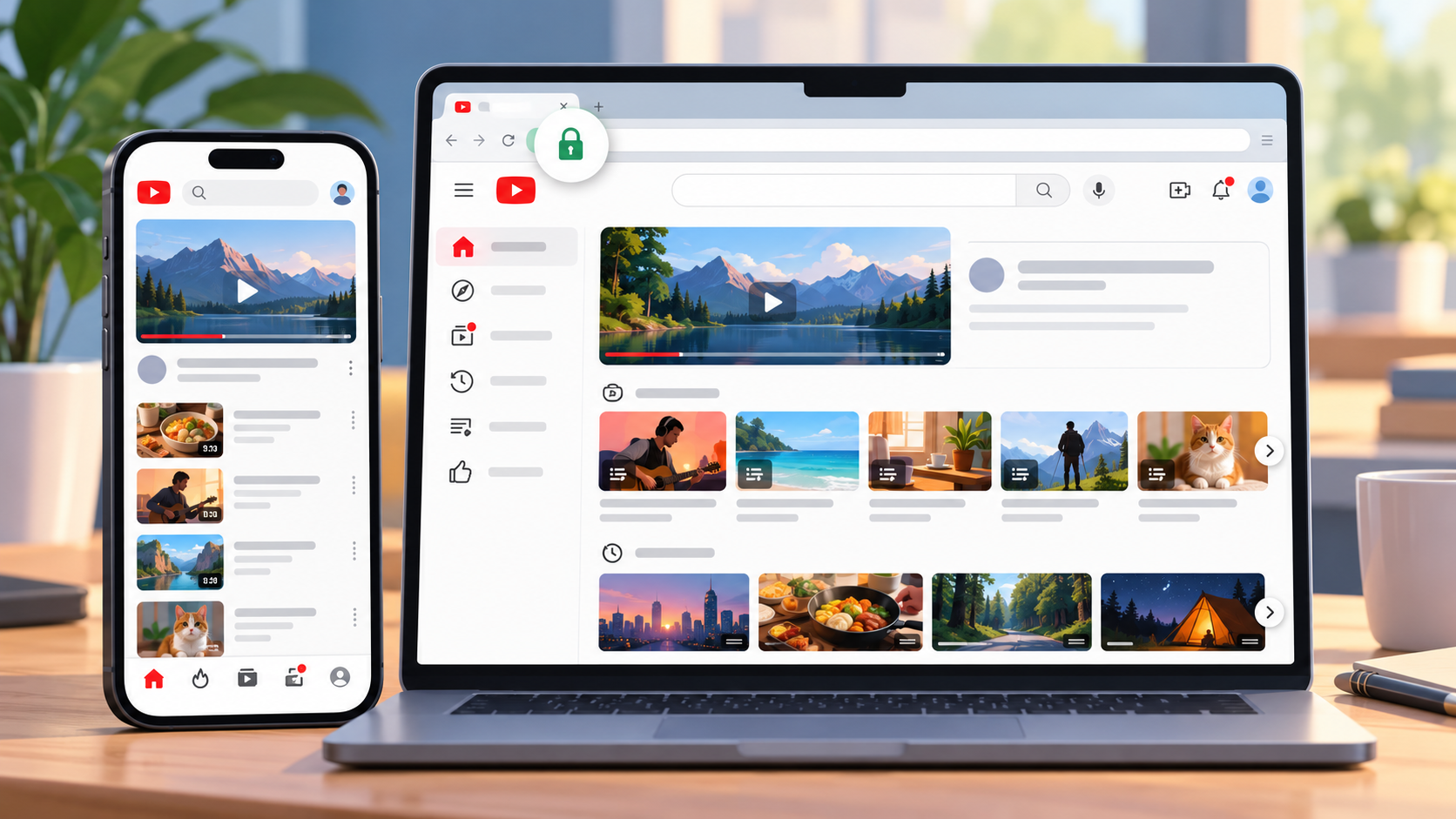 Поиск и просмотр YouTube